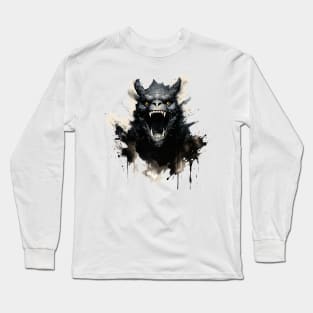 Godzilla Inkblot Long Sleeve T-Shirt